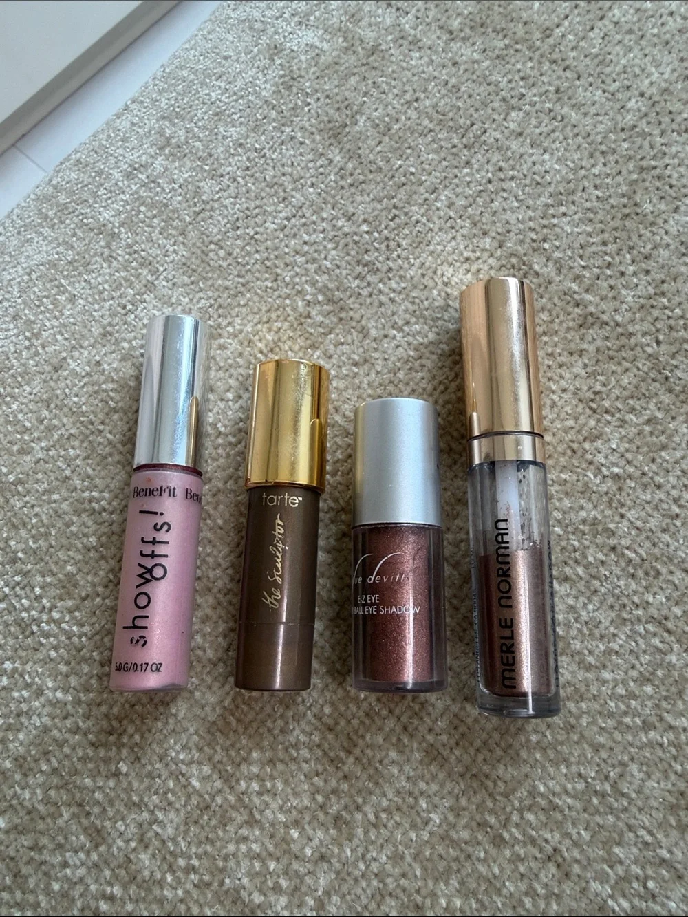 Makeup Bundle! Benefit Showoffs Pink, Sue Devitt Rollerball Eyeshadow & more!